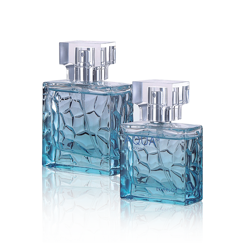 Gradient Spray Plating Transparent parfymflaskor täcker