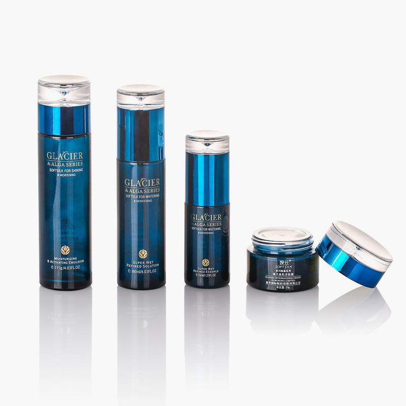 08C-serien Hot Stamping Rund Lotion Pump flaska Set